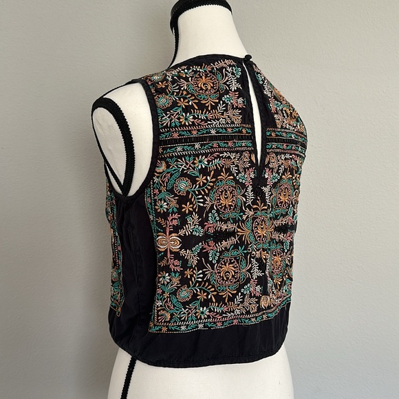 *ANTHROPOLOGIE* Vanessa Virginia Embroidered Top XS - Picture 8 of 12